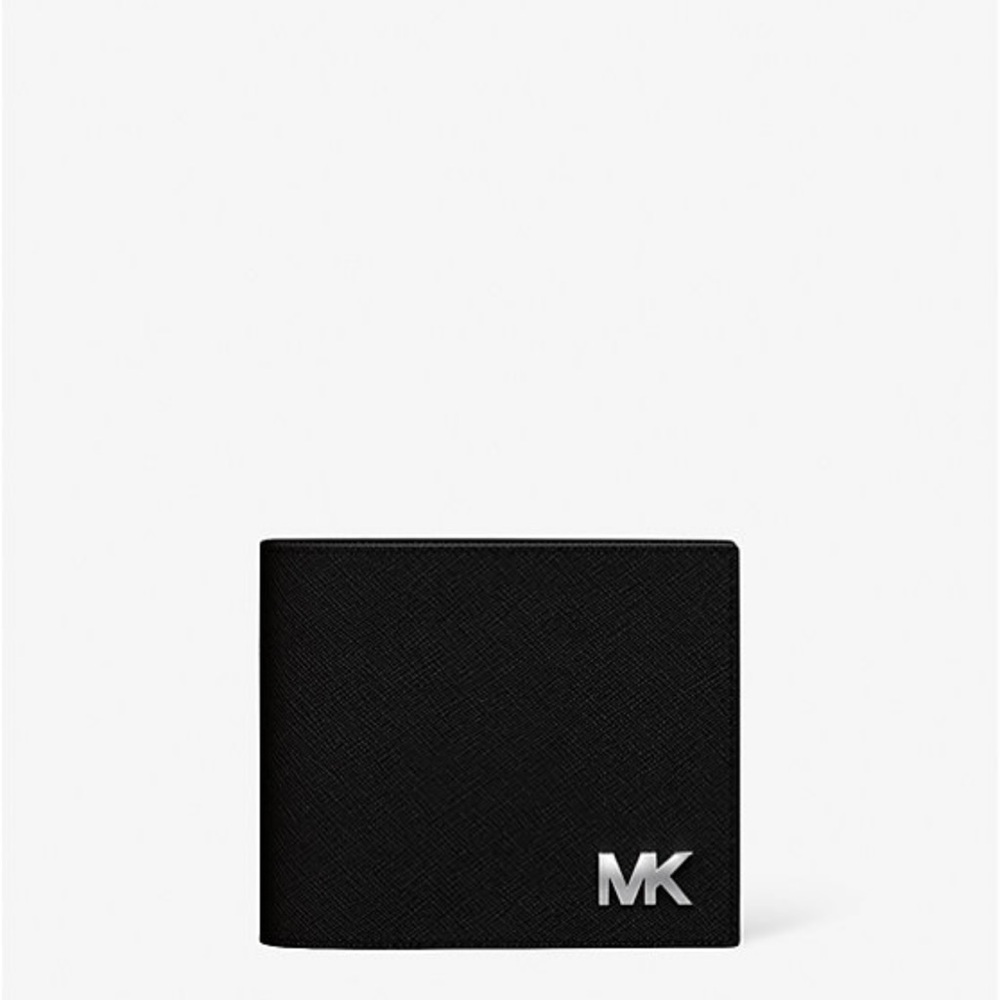 Michael Kors Black Key Card Holder Sleek Design